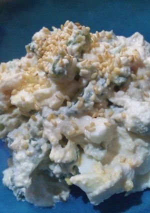 ゴーヤとゆで卵と豆腐クリーム和え-レシピのメイン写真