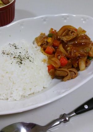 焼き肉のタレで！ 濃厚ハヤシライス風-レシピのメイン写真