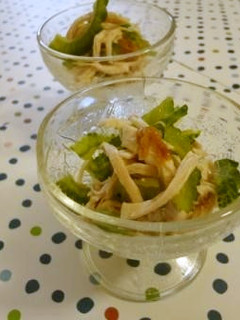 ゴーヤと鶏肉のはちみつ梅和え-レシピのメイン写真
