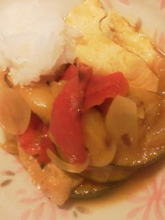 夏の野菜カレーお浸し-レシピのメイン写真