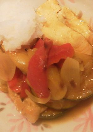 夏の野菜カレーお浸し-レシピのメイン写真