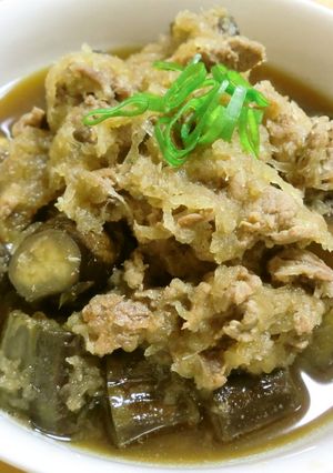ご飯に合う！ナスと牛肉の大根おろし煮-レシピのメイン写真