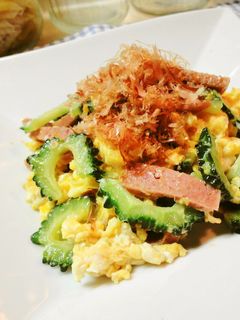 *簡単*スパム入りゴーヤ炒め*-レシピのメイン写真
