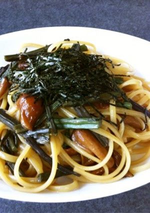 山菜バター醤油パスタ-レシピのメイン写真