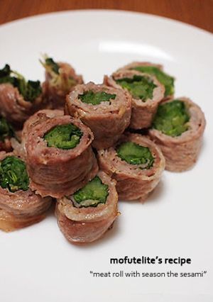 胡麻の風味たっぷり大人の肉巻き-レシピのメイン写真