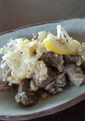 簡単おつまみ♪砂肝のねぎ塩-レシピのメイン写真