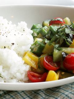 夏野菜のねこまんま-レシピのメイン写真