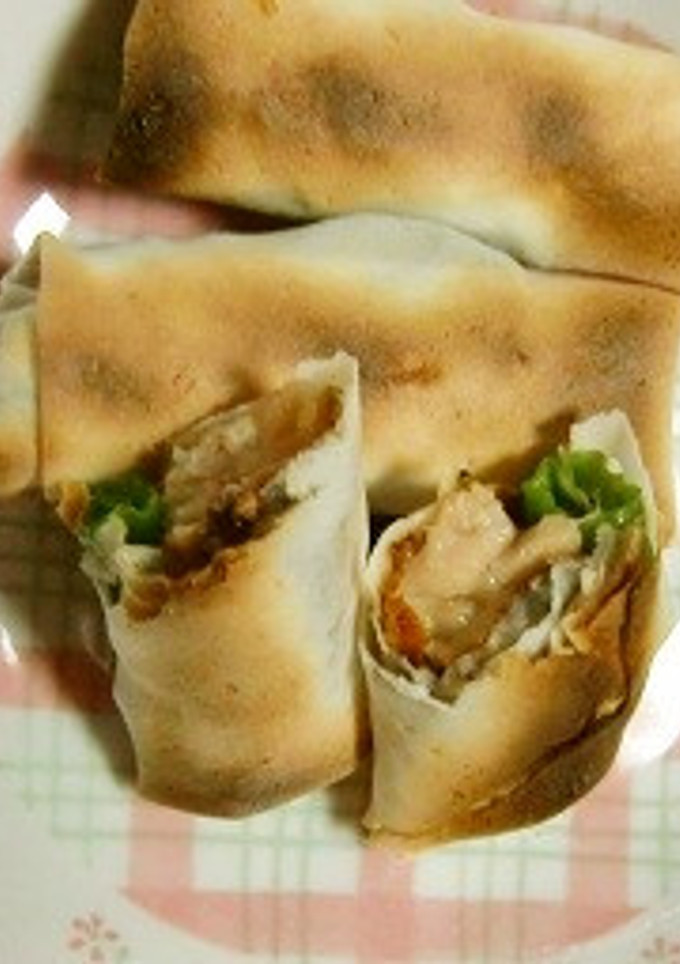 お弁当に、ししとうとちきんのやき春巻き-レシピのメイン写真