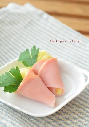 お弁当に♪わさびポテサラのハム巻き-レシピのメイン写真
