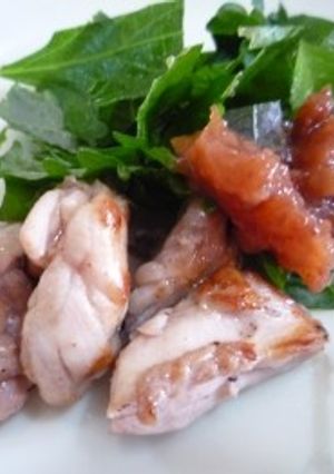 鶏せせりの梅びしお添え-レシピのメイン写真