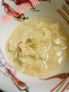 【離乳食後期】高野豆腐とキャベツ煮-レシピのメイン写真