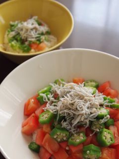 トマトとオクラのさっぱり丼-レシピのメイン写真