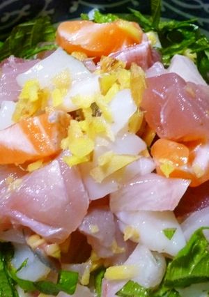 刺身切だしで、海鮮丼「夏バージョン」-レシピのメイン写真
