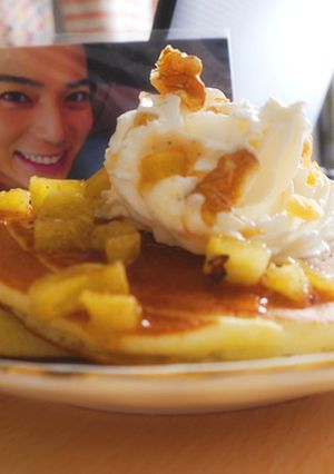 焼きリンゴのホットケーキ-レシピのメイン写真