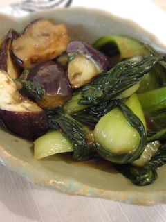 なすとチンゲンサイの中華煮(^^-レシピのメイン写真