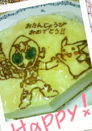 卵無し！キャラケーキ＊フォーゼ,ポケモン-レシピのメイン写真