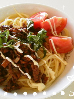 パスタでジャージャー麺-レシピのメイン写真