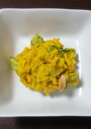 レンジで簡単♪かぼちゃサラダ-レシピのメイン写真