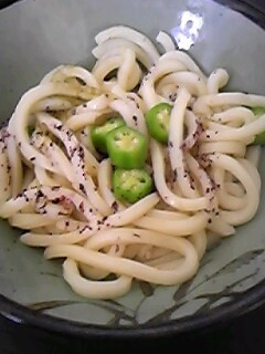簡単 おくらとゆかりの冷やしうどん-レシピのメイン写真