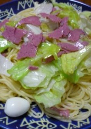 ちぎりレタスのパスタ-レシピのメイン写真