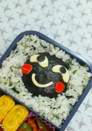 簡単キャラ弁★まりもっこり-レシピのメイン写真