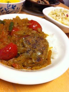 ハンバーグトマトカレー☆-レシピのメイン写真
