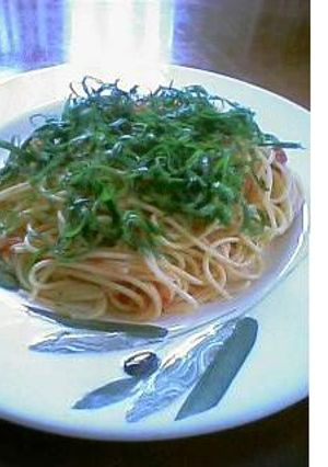 焼トマトと青しそのパスタ-レシピのメイン写真