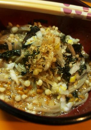 あったか納豆そば（ずぼら　面倒くさがり-レシピのメイン写真