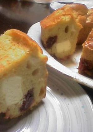 ホットケーキミックスで作る☆超カンタン！いちごジャムとクリームチーズのケーキ-レシピのメイン写真