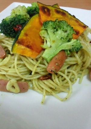 簡単うまし！にんにくいっぱいバジルパスタ-レシピのメイン写真
