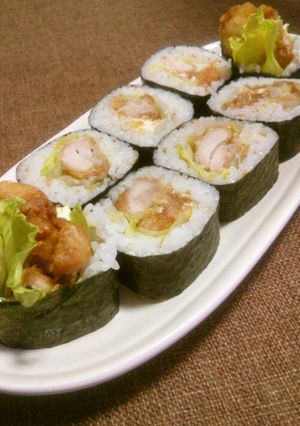ザンギ(鶏の唐揚げ)巻き-レシピのメイン写真