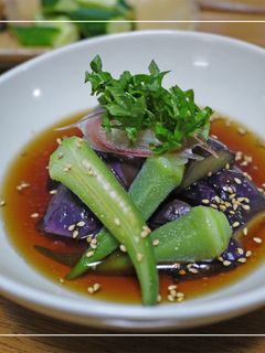 *電子レンジで簡単・茄子の揚げびたし*-レシピのメイン写真