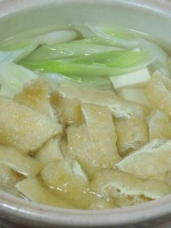 白ねぎと油揚げの鍋-レシピのメイン写真
