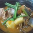 アサリとかぼちゃのキムチスープ