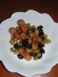 ソーセージとお豆炒め-レシピのメイン写真