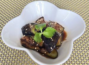揚げ焼き茄子のからし酢醤油和え-レシピのメイン写真