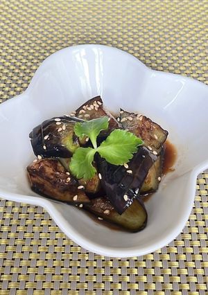 揚げ焼き茄子のからし酢醤油和え-レシピのメイン写真