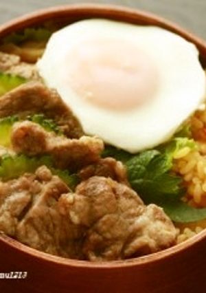 簡単～塩豚とドライカレー弁当-レシピのメイン写真