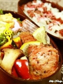 鮭のムニエル弁当-レシピのメイン写真