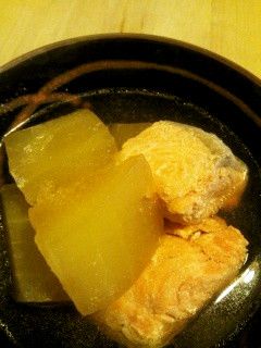 夏☆ジューシーな冬瓜と鮭の煮物-レシピのメイン写真