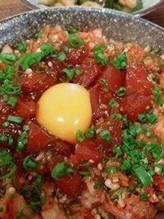 マグロユッケ&キムチ丼-レシピのメイン写真