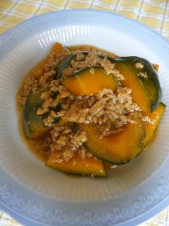 とろうま♪かぼちゃのそぼろ煮-レシピのメイン写真