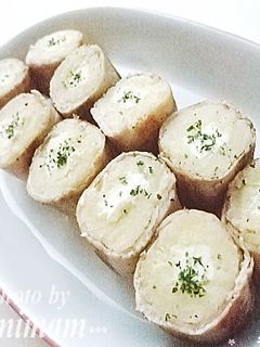 お弁当に☆ポテトチーズの豚肉巻き-レシピのメイン写真