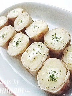 お弁当に☆ポテトチーズの豚肉巻き-レシピのメイン写真