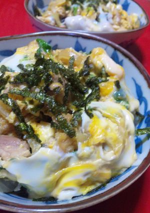 簡単♪麺つゆで親子丼☆コク出しに…アレ☆-レシピのメイン写真
