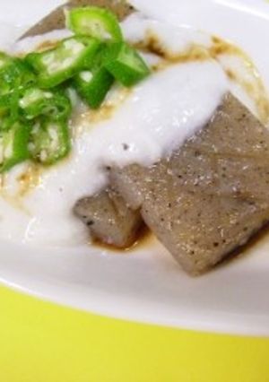 蒟蒻ステーキのとろろオクラソース-レシピのメイン写真