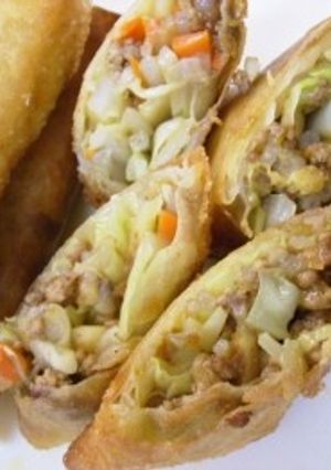 ドライカレーの野菜炒め＆春巻き♪簡単＆節-レシピのメイン写真