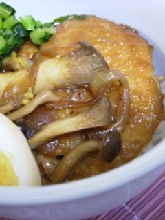 簡単★豚ロースと茸のめんつゆ丼-レシピのメイン写真