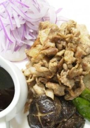 豚肉のマヨ炒めのオニオンポン酢和え♪節約-レシピのメイン写真