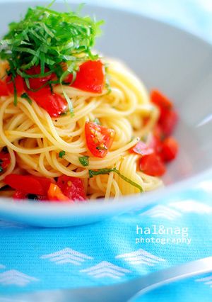さっぱり！トマトと大葉の冷たいパスタ-レシピのメイン写真